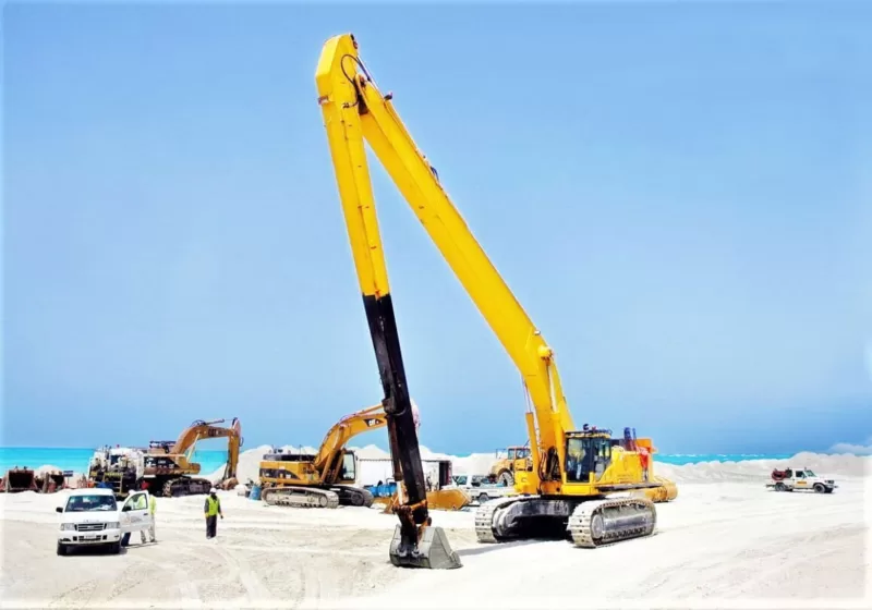 excavator long booms