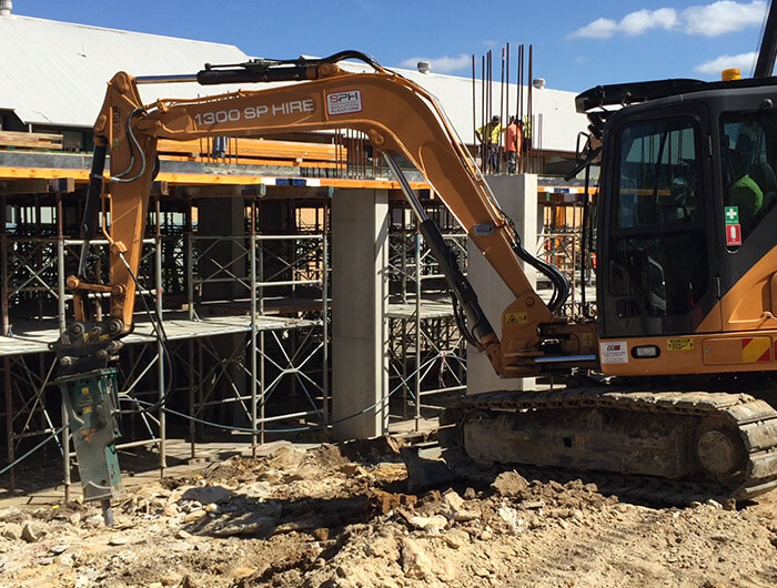 A Guide To Hydraulic Rock Breakers | Solution Plant Hire