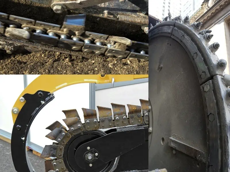 Different types of mini excavator Trencher  