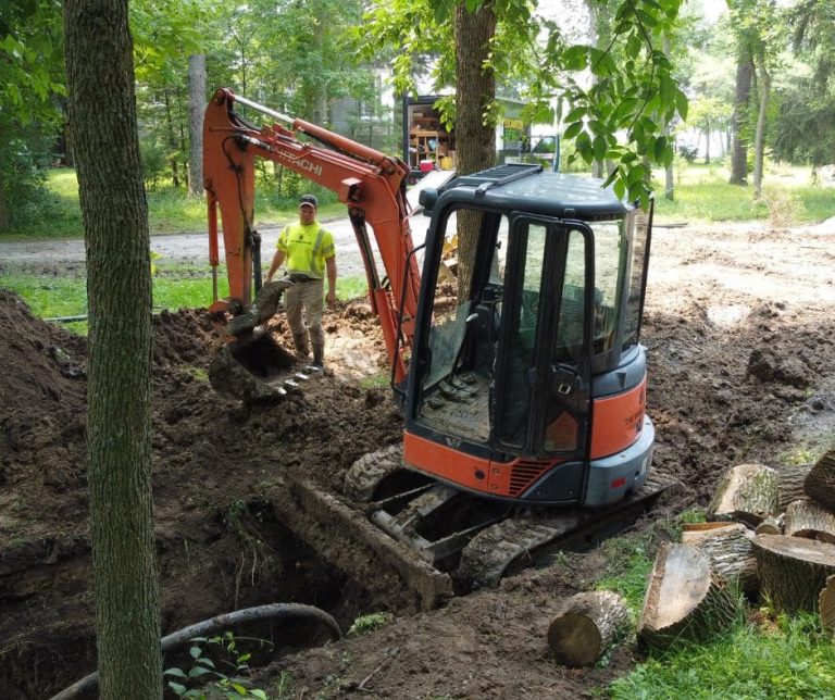 Mini Excavator Rental for Landscaping- Hydraulic Pulverizer