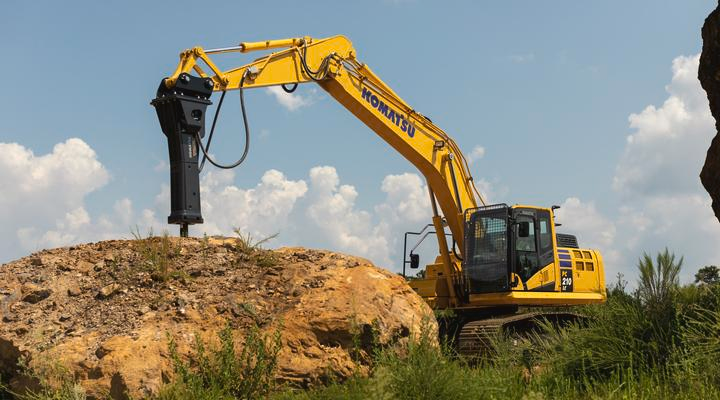  excavator with hammer