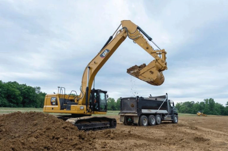 used track excavator,